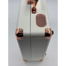Outlet GPO Gramofon Retro Soho Miedziany Biały Retro funkcja auto-stop