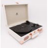 Outlet GPO Gramofon Retro Soho Miedziany Biały Retro funkcja auto-stop