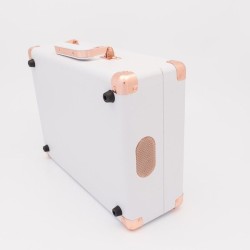 Outlet GPO Gramofon Retro Soho Miedziany Biały Retro funkcja auto-stop