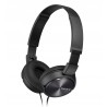 Outlet Słuchawki nauszne Sony MDR-ZX310AP czarny przewodowe sprzęt audio