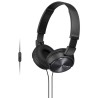 Outlet Słuchawki nauszne Sony MDR-ZX310AP czarny przewodowe sprzęt audio