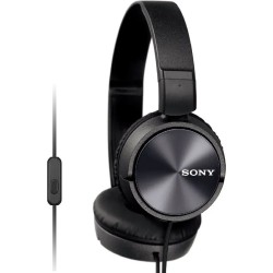 Outlet Słuchawki nauszne Sony MDR-ZX310AP czarny przewodowe sprzęt audio