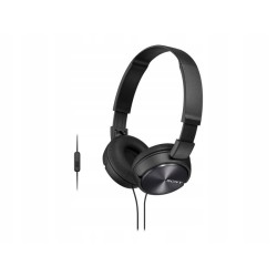 Outlet Słuchawki nauszne Sony MDR-ZX310AP czarny przewodowe sprzęt audio