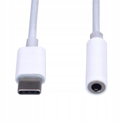 Outlet PremiumCord słuchawkowy OPIS adapter USB C - Jack 3.5mm biały audio