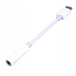 Outlet PremiumCord słuchawkowy OPIS adapter USB C - Jack 3.5mm biały audio