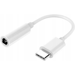 Outlet PremiumCord słuchawkowy OPIS adapter USB C - Jack 3.5mm biały audio