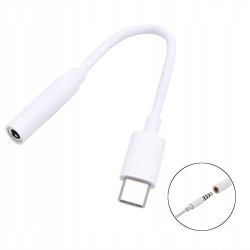 Outlet PremiumCord słuchawkowy OPIS adapter USB C - Jack 3.5mm biały audio