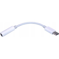 Outlet PremiumCord słuchawkowy OPIS adapter USB C - Jack 3.5mm biały audio