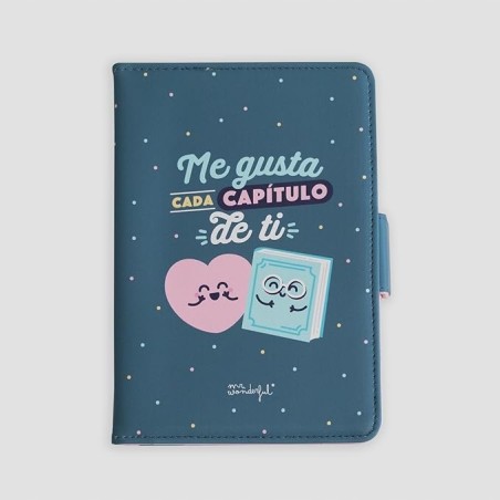 Outlet etui na ebooka 6" granatowy Me gutsa damski magnes Cool Case kropki