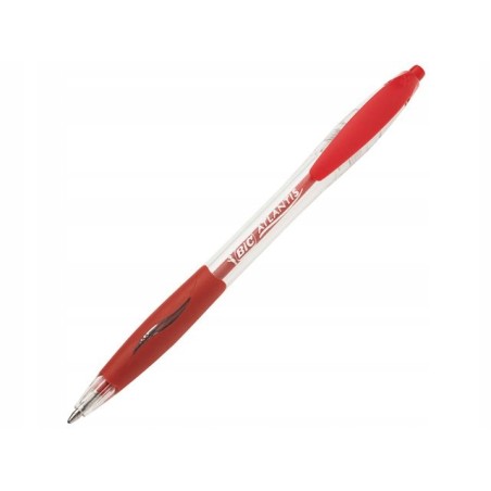 Outlet DŁUGOPIS ATLANTIS CLASSIC CZERWONY 10 sztuk BIC grubość linii 0,32mm
