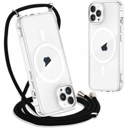 Outlet Przezroczyste magnetyczne etui z paskiem do iPhone 13 Pro smukłe