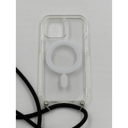 Outlet Przezroczyste magnetyczne etui z paskiem do iPhone 13 Pro smukłe