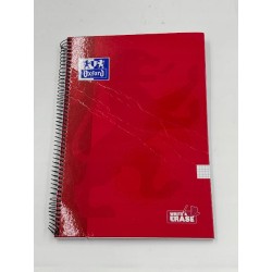 Oxford zeszyt spiralny A4 80 kartek kratka 4x4 wytrzymała twarda okładka