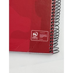 Oxford zeszyt spiralny A4 80 kartek kratka 4x4 wytrzymała twarda okładka