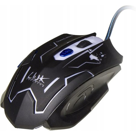 USZKODZONY LINK LKMOS10 Mysz optyczna do gier port USB 6 klawiszy OPIS