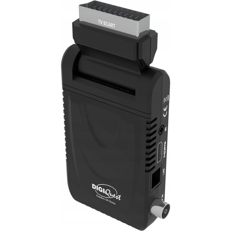 Outlet Tuner dekoder DVB-T2 Digiquest 10-bitowy chipset zasilanie 12V 1,5A Outlet Tuner dekoder DVB-T2 Digiquest 10-bitowy chipset zasilanie 12V 1,5A