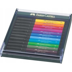 Outlet PISAKI FABER-CASTELL PITT ARTIST PEN BRUSH 12 KOLORÓW PODSTAWOWE