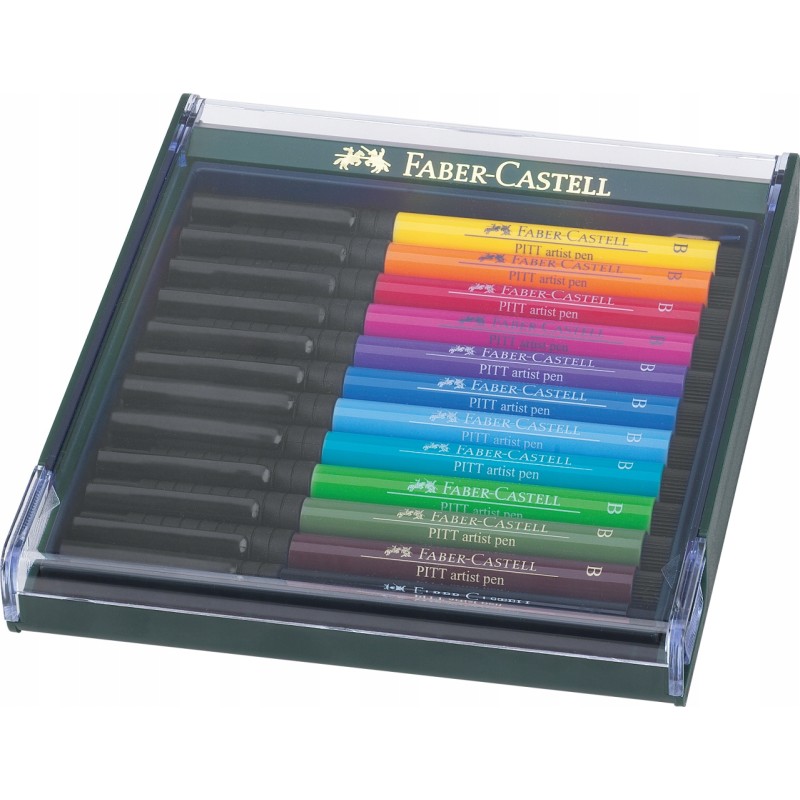 Outlet PISAKI FABER-CASTELL PITT ARTIST PEN BRUSH 12 KOLORÓW PODSTAWOWE Outlet PISAKI FABER-CASTELL PITT ARTIST PEN BRUSH 12 KOLORÓW PODSTAWOWE