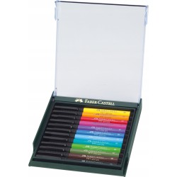Outlet PISAKI FABER-CASTELL PITT ARTIST PEN BRUSH 12 KOLORÓW PODSTAWOWE