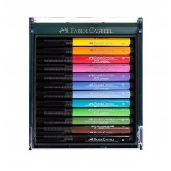Outlet PISAKI FABER-CASTELL PITT ARTIST PEN BRUSH 12 KOLORÓW PODSTAWOWE