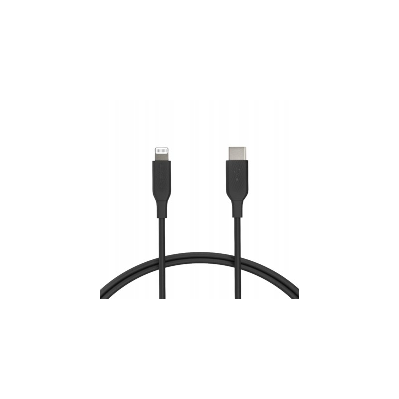 Outlet Kabel AmazonBasic USB typ C Apple Lightning 0,9 m szybkie ładowanie