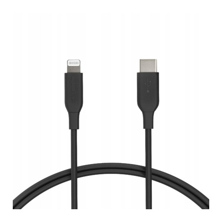 Outlet Kabel AmazonBasic USB typ C Apple Lightning 0,9 m szybkie ładowanie