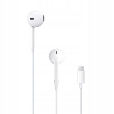 USZKODZONY Słuchawki przewodowe douszne Apple EarPods (lightning) białe
