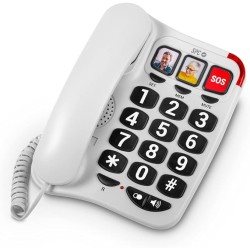 Outlet Telefon przewodowy SPC 3295B 3 poziomy głośności duże przyciski