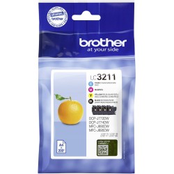 Outlet Tusz Brother LC-3211 LC3211VAL 3 kolory wydajność 200 stron OPIS