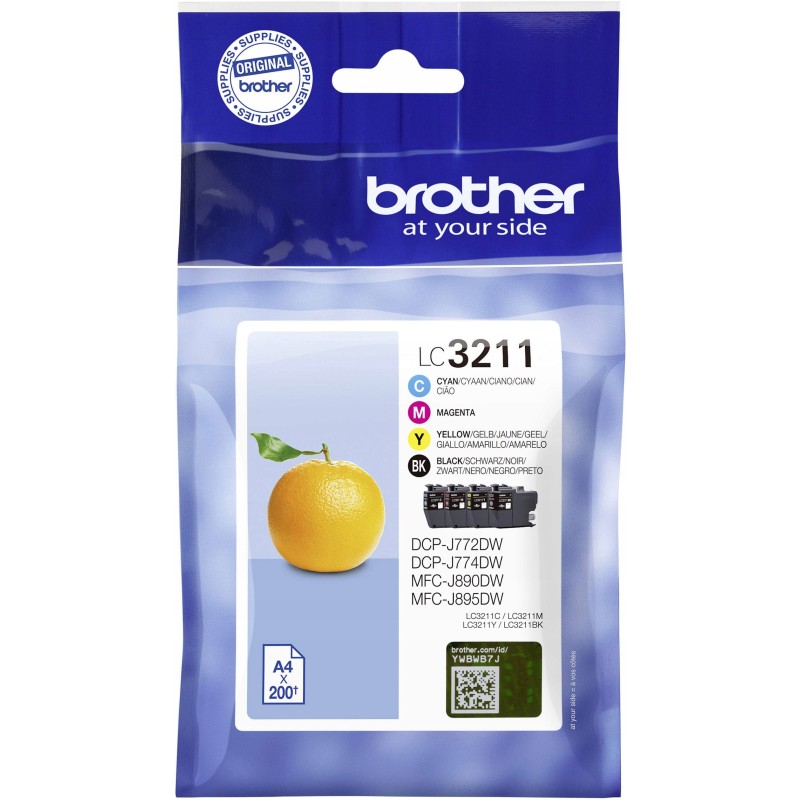 Outlet Tusz Brother LC-3211 LC3211VAL 3 kolory wydajność 200 stron OPIS Outlet Tusz Brother LC-3211 LC3211VAL 3 kolory wydajność 200 stron OPIS
