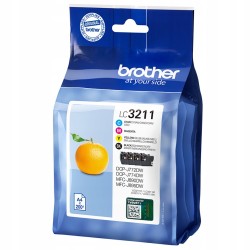 Outlet Tusz Brother LC-3211 LC3211VAL 3 kolory wydajność 200 stron OPIS