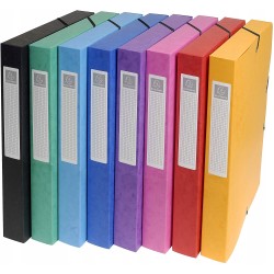 Outlet Teczka z gumowym zamknięciem A4 Exacompta 8 szt w zestawie 600 g/m²