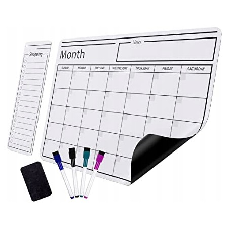 Outlet Amazon Magnetyczna folia suchościeralna kalendarz 53 x 30 cm OPIS