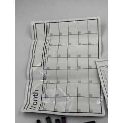 Outlet Amazon Magnetyczna folia suchościeralna kalendarz 53 x 30 cm OPIS