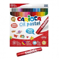 Outlet Pastele olejne CARIOCA 50szt-CARIOCA wielokolorowy zmywalne OPIS