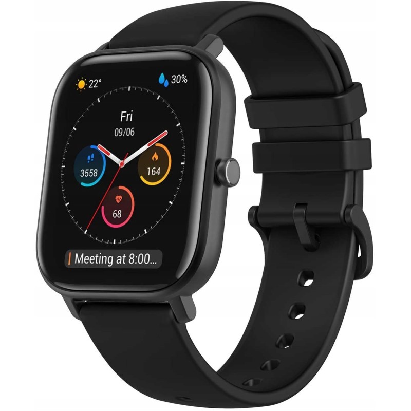 Outlet Smartwatch Amazfit GTS czarny bateria 220 mAh bluetooth pulsometr Outlet Smartwatch Amazfit GTS czarny bateria 220 mAh bluetooth pulsometr
