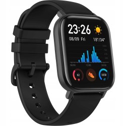 Outlet Smartwatch Amazfit GTS czarny bateria 220 mAh bluetooth pulsometr
