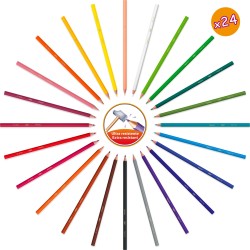 Outlet Zestaw plastyczny do kolorowania BIC 64 szt wielokolorowy kompaktowy