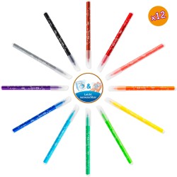Outlet Zestaw plastyczny do kolorowania BIC 64 szt wielokolorowy kompaktowy