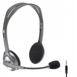 Outlet Słuchawki nauszne Logitech H111 długość przewodu 1.8 m stereo