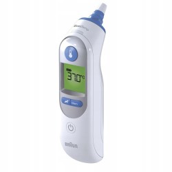 Termometr Braun elektroniczny IRT6520 wyświetlacz LCD sygnały dźwiękowe