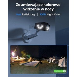 4K KAMERA MONITORINGU DOMOWA 180° 2 OBIEKTYWY DETEKCJA OSÓB POJAZDÓW