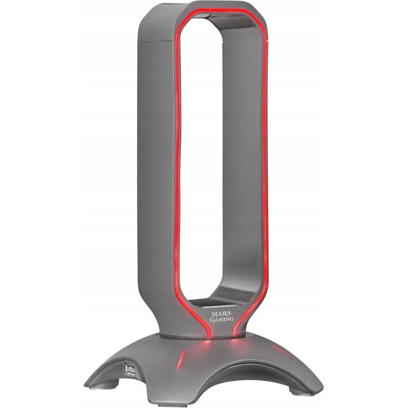 Outlet Stojak Uchwyt na słuchawki HUB USB Mars Gaming MHHX 2in1 RGB flow