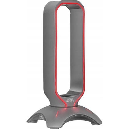 Outlet Stojak Uchwyt na słuchawki HUB USB Mars Gaming MHHX 2in1 RGB flow