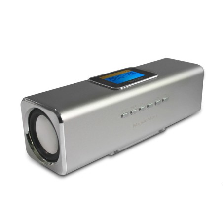 Outlet Głośnik przenośny Technaxx 3546 srebrny moc 6 W radio FM jack 3.5mm