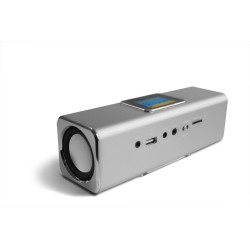 Outlet Głośnik przenośny Technaxx 3546 srebrny moc 6 W radio FM jack 3.5mm