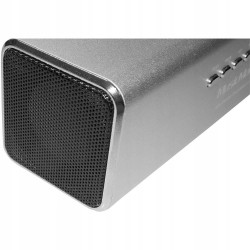 Outlet Głośnik przenośny Technaxx 3546 srebrny moc 6 W radio FM jack 3.5mm
