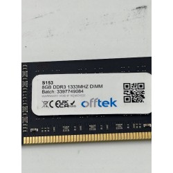 OFFTEK 8GB Pamięć RAM 240 Pin Dimm 1.5v DDR3 PC3-10600 (1333Mhz)