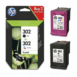 Outlet Tusz HP 302 X4D37AE zestaw pojemność 7.5 ml wysoka wydajność 355 str