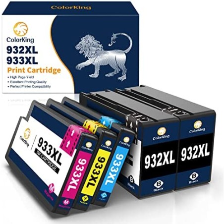 ColorKin932XL 933XL wielopak kartridże do drukarki kompatybilne z HP 933XL